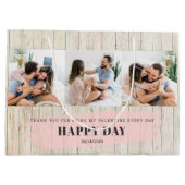 Aangepaste foto | Rustic Happy Valentine-dag Groot Cadeauzakje (Achterkant)