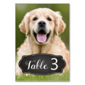 Aangepaste Foto Rustieke Krijtbordbruiloft Kaart (Achterkant)