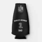 Aangepaste foto 's wereld nummer één vader oom flesjeskoeler (Voorkant)