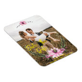 Aangepaste foto save the date - Minimalistische ma Magneet (Rechterzijde)