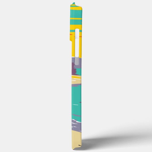 Aangepaste foto schattig  schilderen zonsblauw Case-Mate iPhone case (Achterkant / Links)