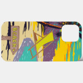 Aangepaste foto schattig schilderen zonsblauw Case-Mate iPhone case (Achterkant (horizontaal))