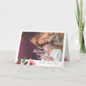 Aangepaste foto schattige eerste gelukkige Moederd Feestdagen Kaart (Voorkant)