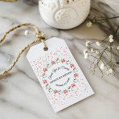 Aangepaste Foto Schattige Ghost Theme Verjaardag Cadeaulabel