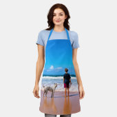 Aangepaste foto Schort met uw eigen ontwerp (Gedragen)