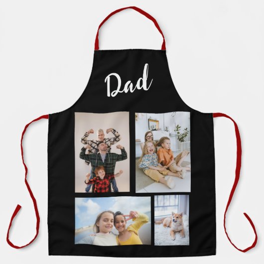 Aangepaste Foto Schort voor Grootouder Papa Mam Gi (Voorkant)