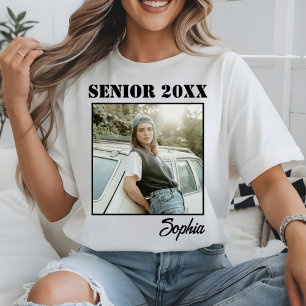 Aangepaste foto senior 2026 klas van 2026 afstuder t-shirt