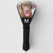 Aangepaste foto-serie Dog Aangepast monogram Golfheadcover (Voorkant)