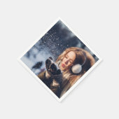 Aangepaste foto servet (Hoek)