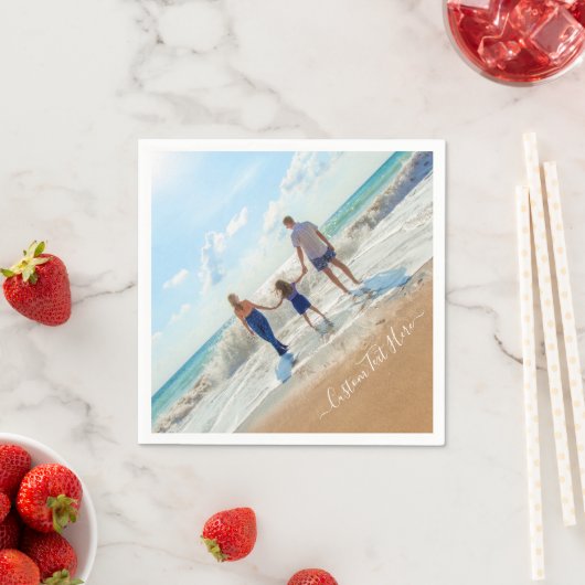 Aangepaste foto servetten Uw eigen ontwerp met tek (Insitu)