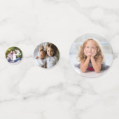 Aangepaste foto sjabloon familie viering confetti (Voorkanten)