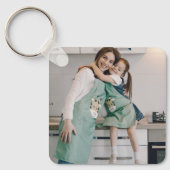 Aangepaste foto sleutelhanger, Moederdag, Verjaard Sleutelhanger (Voorkant)