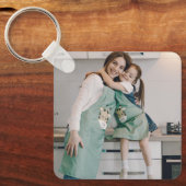 Aangepaste foto sleutelhanger, Moederdag, Verjaard Sleutelhanger (Voorkant)