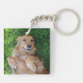 Aangepaste foto-Sleutelhanger Pet Sleutelhanger (Achterkant)