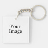Aangepaste foto-Sleutelhanger Sleutelhanger (Achterkant)