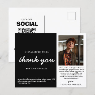 Aangepaste foto Small Business Bedankt Briefkaart