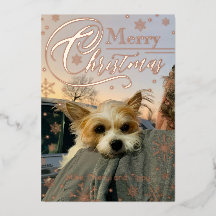 Aangepaste foto Snowflake Typografie kerst