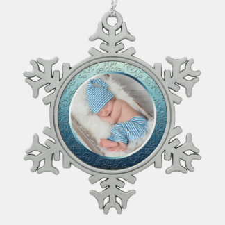 Aangepaste foto Snowflake Xmas kerstmis Sno Tin Sneeuwvlok Ornament