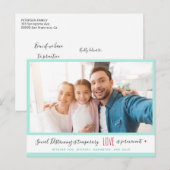 Aangepaste foto social distancing love quote groet briefkaart (Voorkant / Achterkant)