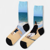 Aangepaste foto Sokken uw foto's cadeau (Links)