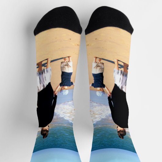 Aangepaste foto Sokken uw foto's cadeau (Top)