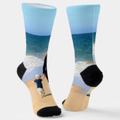 Aangepaste foto Sokken uw foto's cadeau (Gebogen)