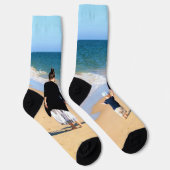 Aangepaste foto Sokken uw foto's cadeau (Rechts)