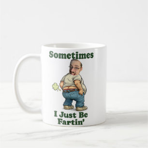 Aangepaste foto Soms ben ik gewoon aan het scheten Koffiemok