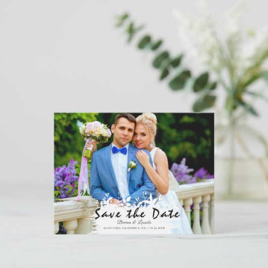 Aangepaste foto | Sparen de Datum, met het blad va Briefkaart (Staand voorkant)