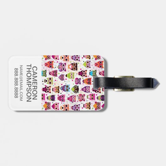 Aangepaste foto-spoedondergrond voor kinderen bagagelabel (Achterkant horizontaal)