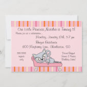 Aangepaste foto-spoiled Cat Birthday Party Invitat Kaart (Achterkant)