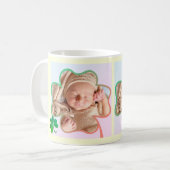 Aangepaste foto St. Patrick's 4Leaf Shamrock Lijst Koffiemok (Voorkant links)