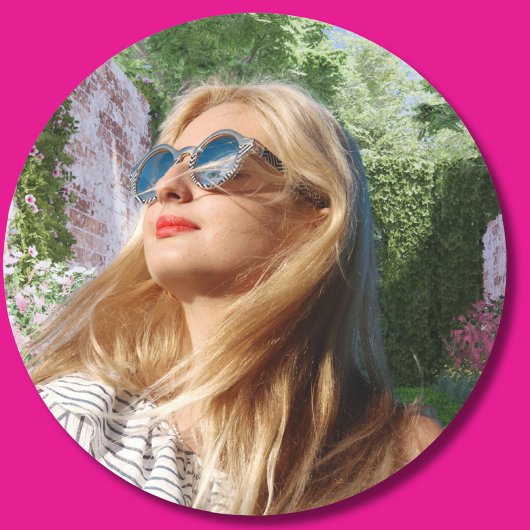 Aangepaste Foto Sticker, Gepersonaliseerde Afbeeld Ronde Sticker