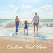 Aangepaste foto Sticker Uw foto's en tekst (Voorkant)