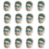 Aangepaste Foto Stickers Gepersonaliseerde Gezicht (Voorkant)