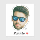 Aangepaste Foto Stickers Gepersonaliseerde Gezicht (Vel)