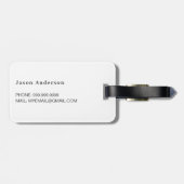 Aangepaste foto strand vakantie bagagelabel (Achterkant horizontaal)