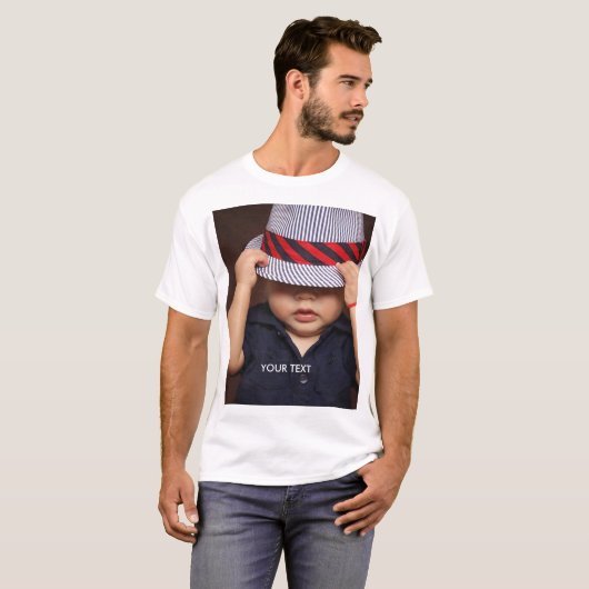 Aangepaste foto t-shirt (Voorkant volledig)