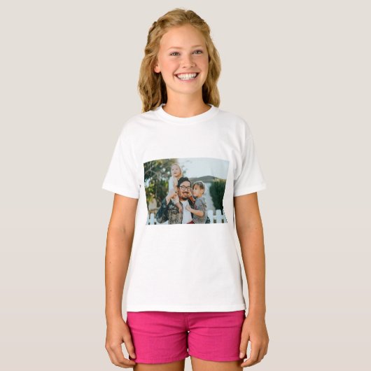 Aangepaste foto t-shirt (Voorkant volledig)