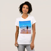 Aangepaste foto T-shirt met uw foto's en tekst (Voorkant volledig)