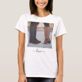 Aangepaste foto T-shirt Uw romantische cadeau (Voorkant)