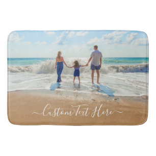 Aangepaste foto-tekst Bath Mat Your Family Photos