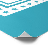 AANGEPASTE FOTO, TEKST EN KLEUR poster (Hoek)