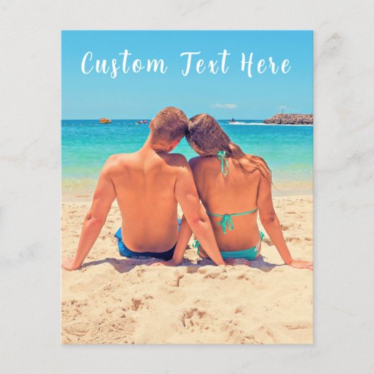 Aangepaste foto tekst flyer Uw eigen ontwerp - Kop (Voorkant)