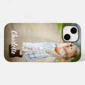 Aangepaste foto tekst gepersonaliseerde iPhone 14 Case-Mate iPhone Case (Achterkant (horizontaal))