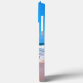 Aangepaste Foto Tekst iPhone Case met Tekst (Achterkant / Links)