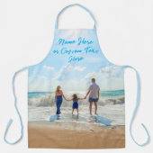 Aangepaste foto Tekst Naam Schort met Uw Foto's (Voorkant)