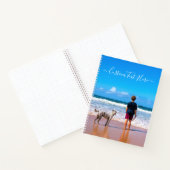 Aangepaste foto tekst Notitieboek met uw huisdier (Binnen)