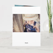 Aangepaste foto tekst ontwerp uw eigen gevouwen be kaart (Achterkant)