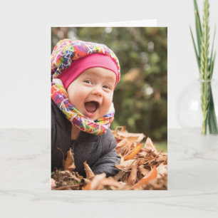 Aangepaste foto tekst ontwerp uw eigen gevouwen be kaart